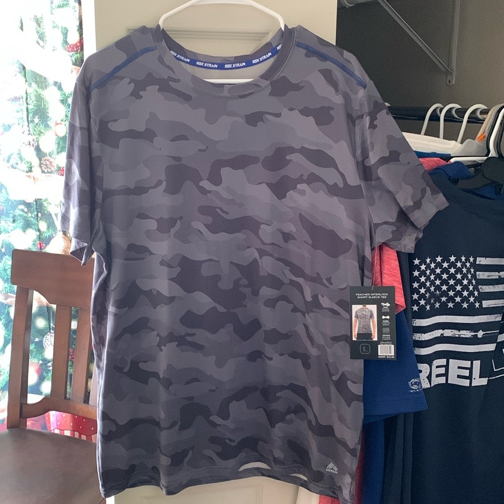 Peached interlock short sleeve tee
